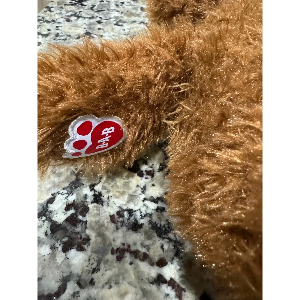 Build-A-Bear Workshop Happy Birthday Brown Plush Teddy Bear 16 Inch Shaggy Fur